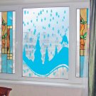 Winter snow snowflakes cottage snowdrift Stylish Wall Art Sticker Decal 8933