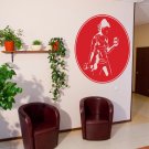 Sport gym athlete muscle training apparatus girl Wall Art Sticker Decal 9577