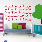 Sport Yoga mantra meditation relaxation Kids Stylish Wall Art Sticker Decal 9673