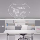 Fish animal aquarium undersea world seaweed Stylish Wall Art Sticker Decal 8757