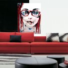 Girl Portrait Full Color Wall Decal Sticker AN-267 FRST