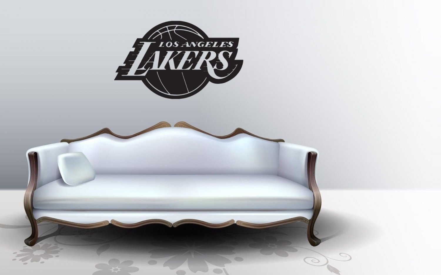 Wall Sticker Decal American Basketball NBA Team Logo Los Angeles Lakers Gm1901