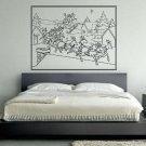 Wall Decor Vinyl Decal Sticker DEER DRIVEN GRANDFATHER FROST SNOW DA648