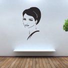 Beautiful Face Girl Woman Hair Salon Wall Decor Vinyl Decal Sticker tz119