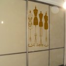 Dummy model fashion wardrobe trend Room Stylish Wall Art Sticker Decal 9014