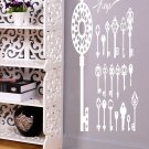 Key a heart Castle love Kids Room Children Stylish Wall Art Sticker Decal 9975