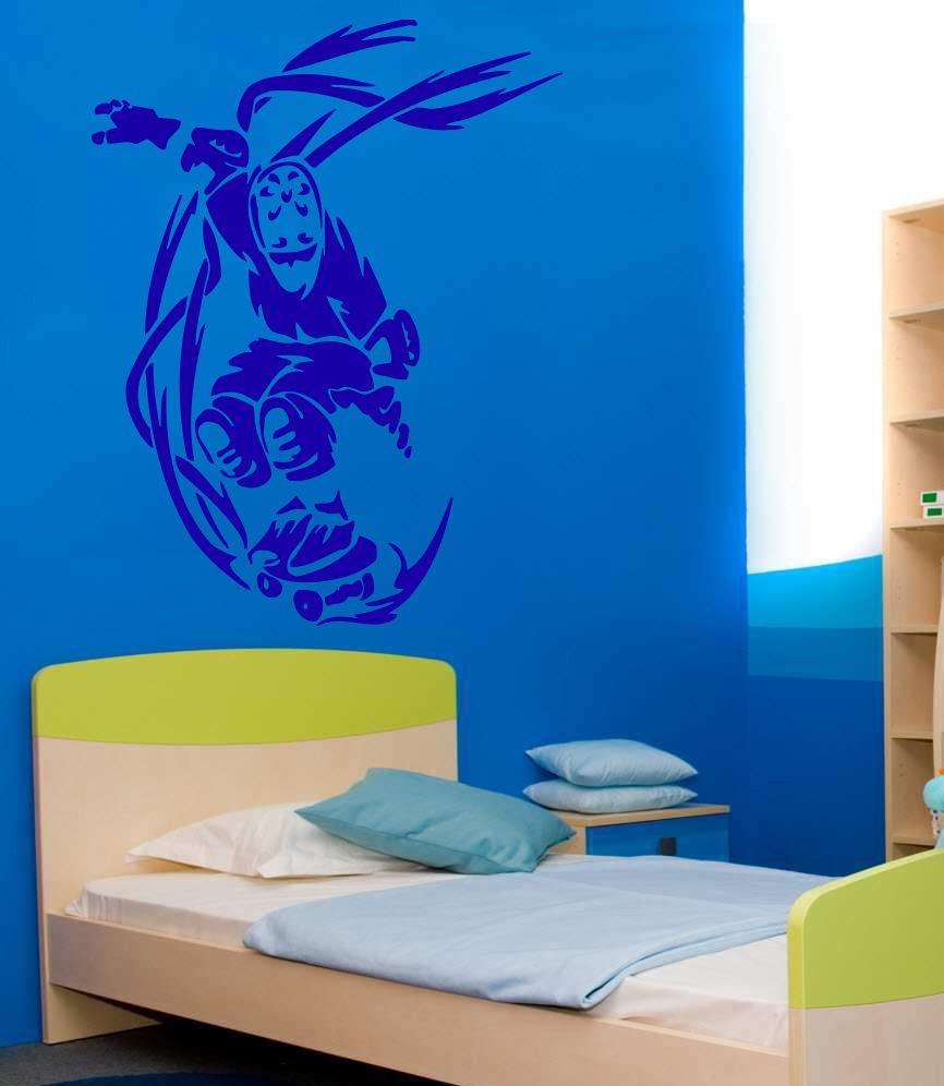 Sport athlete rollers race tricks Kids Stylish Wall Art Sticker Decal 9657-3