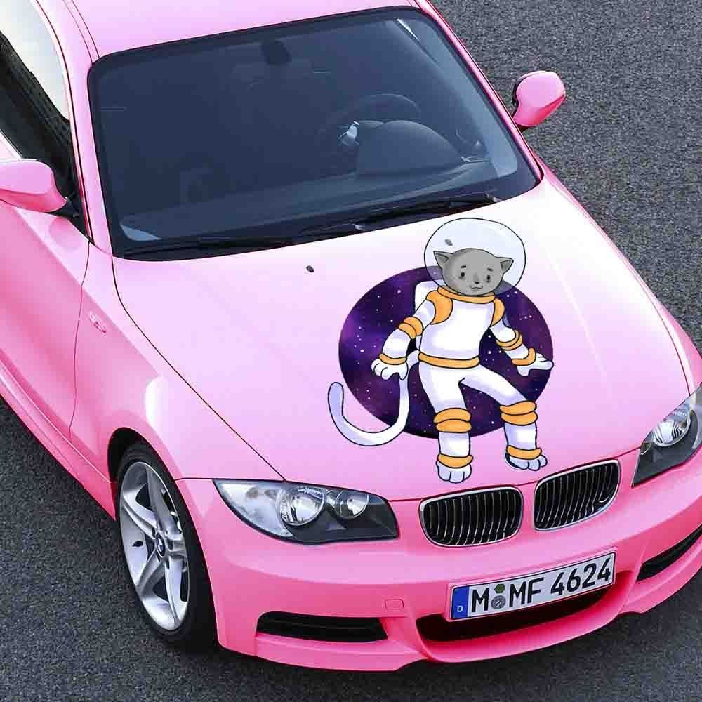 Cat Astronaut Open Space Full Color Car Decal Sticker KR-154 FRST