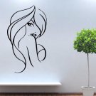 Beauty Salon Decals Girl Vinyl Sticker Wall Decor  tz2158