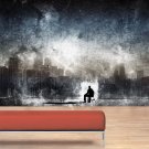Night Sky Clouds Man Landscape Full Color Wall Decal Sticker AN-669 FRST