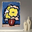 Bouquet Painting Modern Art Full Color Wall Decal Sticker AN-438 FRST