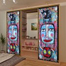 Modern Art Painting Human Animal Full Color Wall Decal Sticker AN-455 FRST