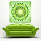 Green Mandala Color Ornament Yoga Full Color Wall Decal Sticker AN-427 FRST