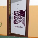 Made in the USA American flag proudly Kids Stylish Wall Art Sticker Decal 9142