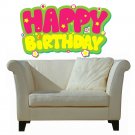 Happy Birthday Celebration Holiday Full Color Wall Decal Sticker AN-654 FRST