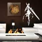 Anime Girl warrior with sword Kids Room Stylish Wall Art Sticker Decal 10149