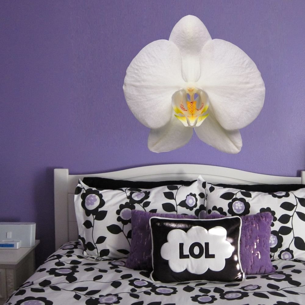 Orchid Flower Beauty Spa Full Color Wall Decal Sticker AN-132 FRST