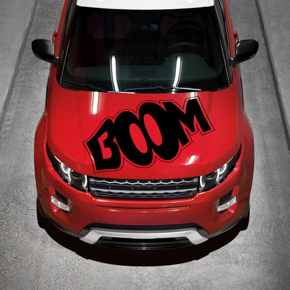 Boom Lettering Logo Full Color Car Decal Sticker KR-75 FRST