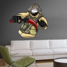 Ninja Sword Soldier Boy Man Full Color Wall Decal Sticker KR-190 FRST