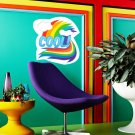 Cool Lettering Logo Rainbow Full Color Wall Decal Sticker AN-693 FRST