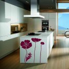 Kitchen Flowers a plant nature poppy tulip Stylish Wall Art Sticker Decal 9528
