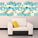 Cat And Birds Ornament Patterns Full Color Wall Decal Sticker AN-91 FRST