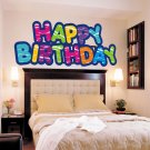 Happy Birthday Celebration Holiday Full Color Wall Decal Sticker AN-470 FRST