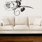 Wall Decor Vinyl Decal Beautiful Rose Flower tz200