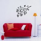 Wall Decor Vinyl Decal Sticker DECIDUOUS TREE OF BIRDS DA577