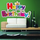 Happy Birthday Celebration Holiday Full Color Wall Decal Sticker AN-483 FRST