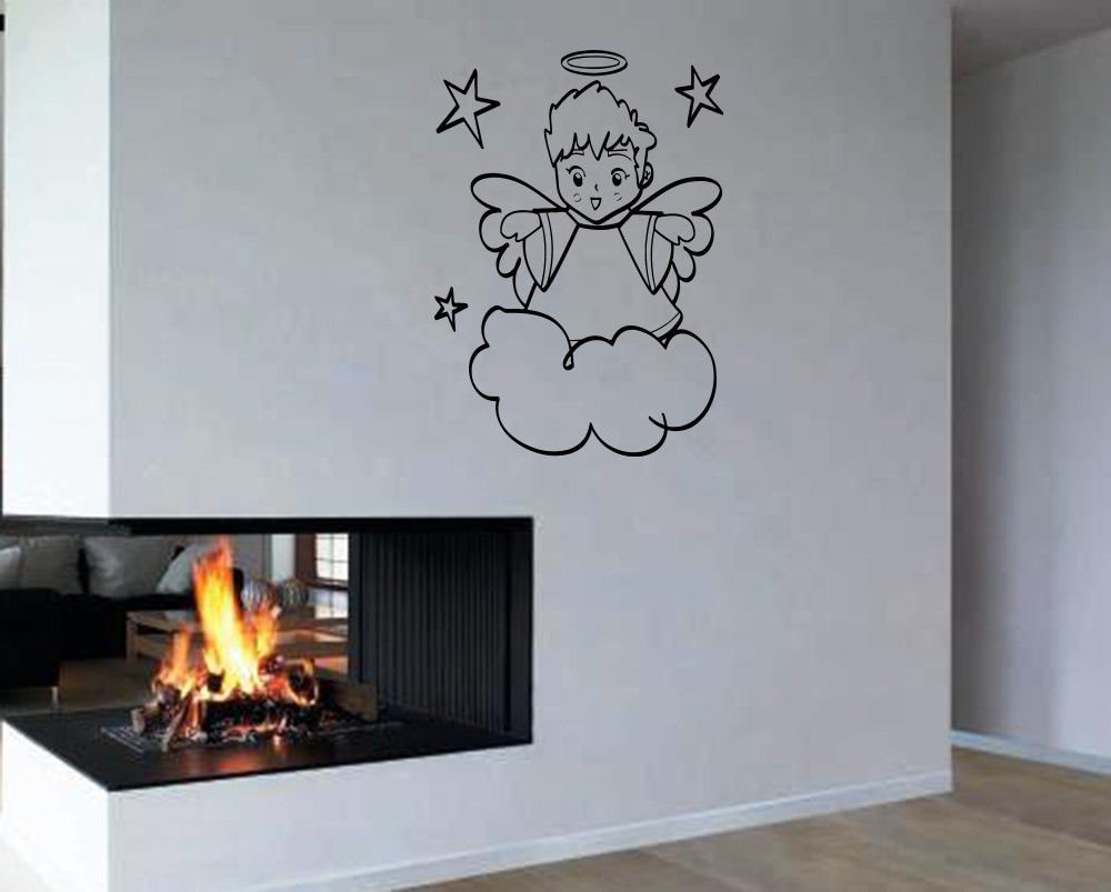 Wall Decor Vinyl Decal Sticker     angel halo cloud DA1433