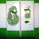 Beauty saloon Girl lips nose eyes Kids Stylish Wall Art Sticker Decal 9545