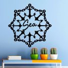Wall Decal Anchor Sea Mandala Nautical Art Living Room Decor Sticker Murals AM77