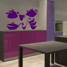Kitchen Cooking pan soup ladle dishes Kids Stylish Wall Art Sticker Decal 9615-2