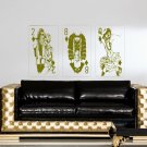 Playing card 2 lady 8 color diamonds Room Stylish Wall Art Sticker Decal 9854