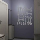 Hallway keys Castle door latchkey Room Stylish Wall Art Sticker Decal 8828
