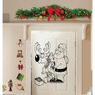 Merry Christmas Deer gifts Santa Claus Kids Stylish Wall Art Sticker Decal 8908