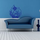Merry Christmas Aquarium fish tree toy Stylish Wall Art Sticker Decal 8945