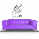 Wall Decor Vinyl Decal Sticker SNOWMAN PANICLE PANAMA DA640