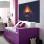 Tea In Mountains Modern Art Full Color Wall Decal Sticker AN-566 FRST