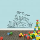 Wall Decor Vinyl Decal Sticker    steam locomotive  road wheels  DA1474