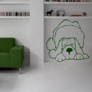 Merry Christmas Dog Santa Claus Kids Room Stylish Wall Art Sticker Decal 8938