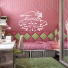 Merry Christmas Dog Santa Claus puppy Kids Stylish Wall Art Sticker Decal 8942