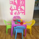 Fairy tale princess mirror Castle coach Kids Stylish Wall Art Sticker Decal 8998
