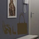 Fashion trend shoes a bag pomade Room Stylish Wall Art Sticker Decal 9239