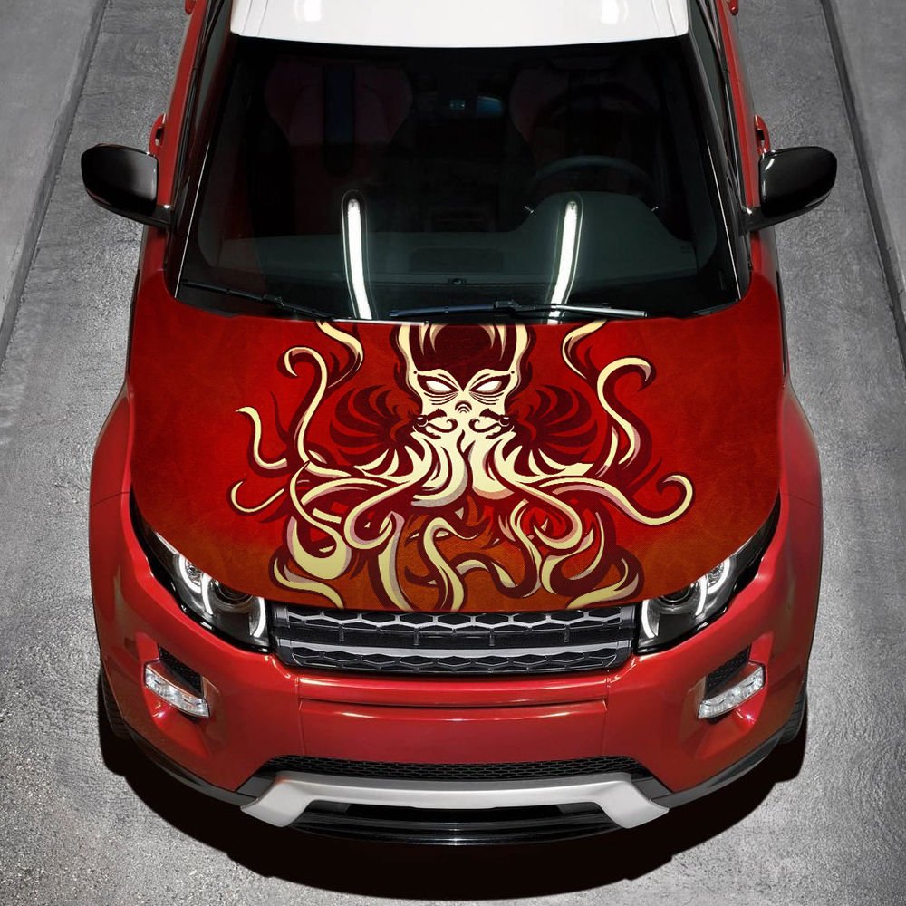 Octopus Dragons Ornament Patterns Full Color Car Decal Sticker KC-59 FRST