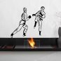 Kickboxing boxing the battle sport Kids Room Stylish Wall Art Sticker Decal 9621