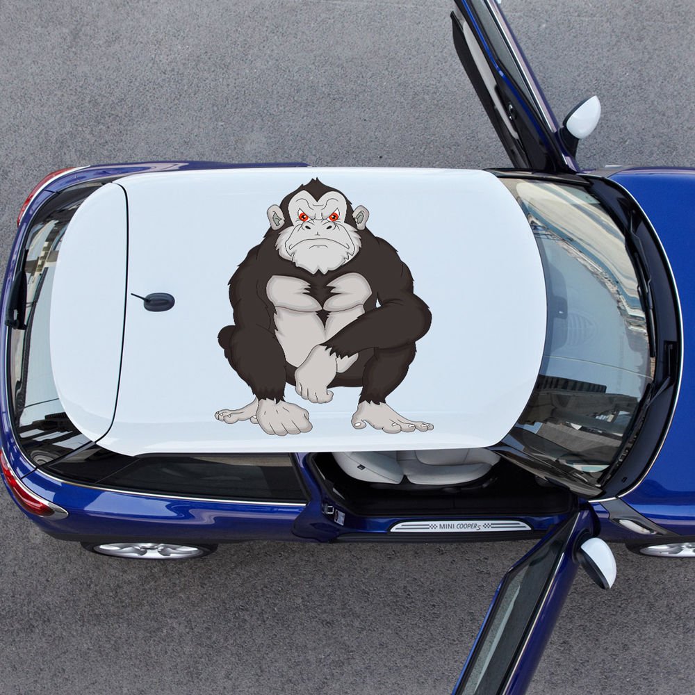 Gorilla Monkey Wild Animals Full Color Car Decal Sticker KR-78 FRST