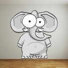Big Elephant Animal Zoo Cartoon Full Color Wall Decal Sticker AN-181 FRST