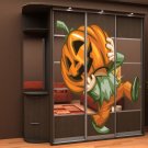 Halloween Pumpkin Trick Or Treat Full Color Wall Decal Sticker AN-401 FRST